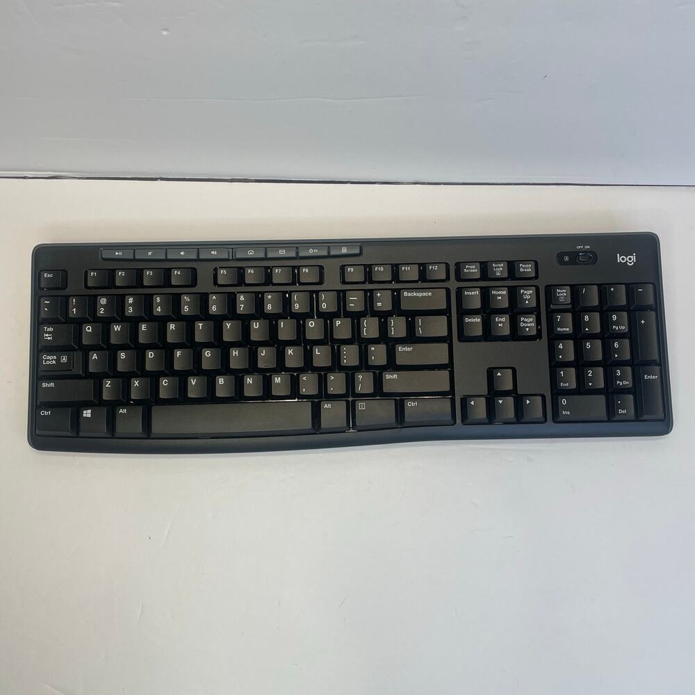 LOGI Logitech K270 keyboard extended number pad no dongle